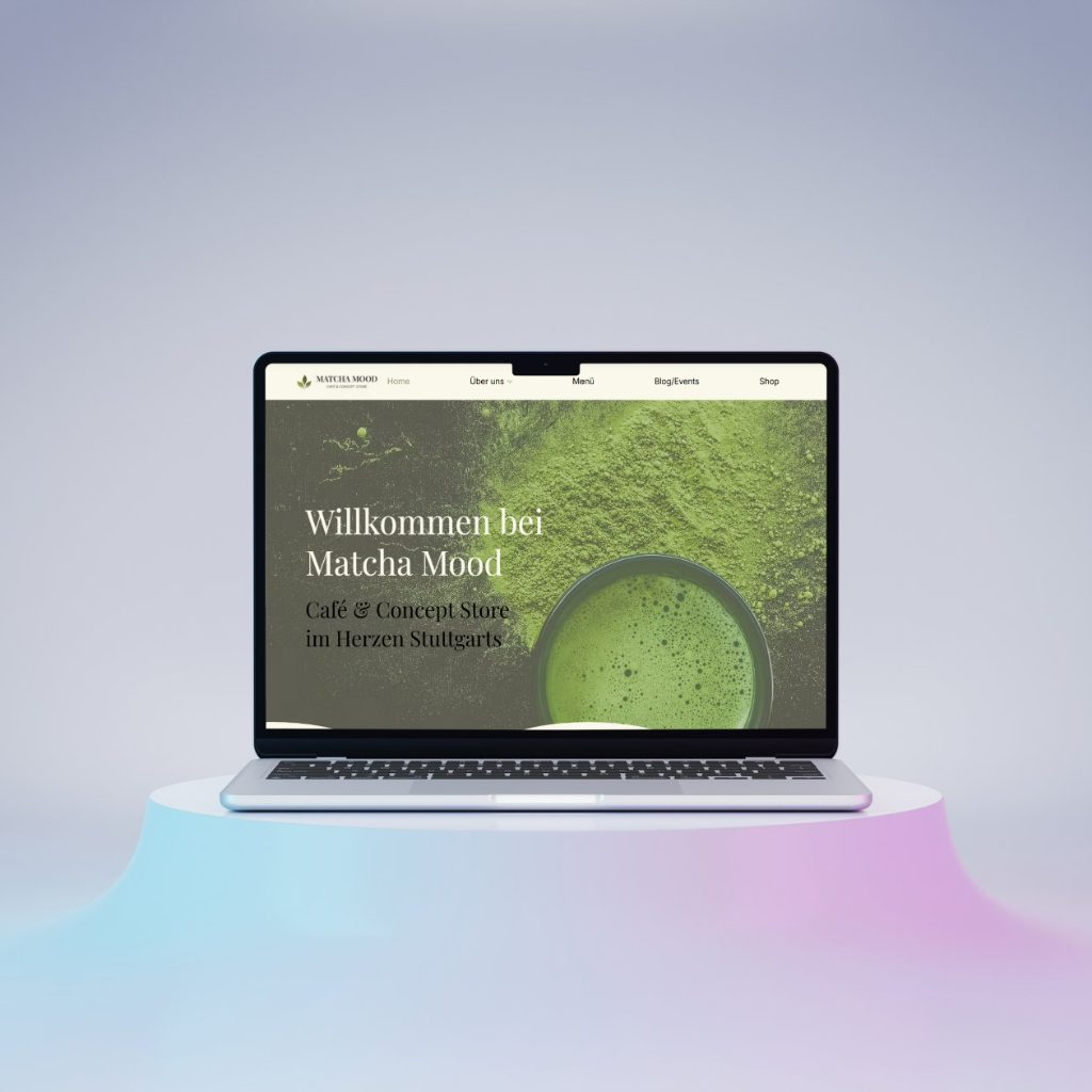 Mockup Webdesign Website Café