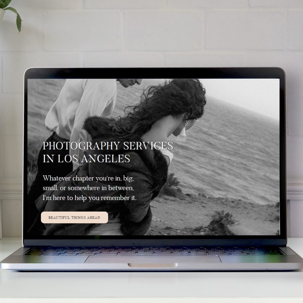 Mockup Webdesign Hochzeitsfotografin